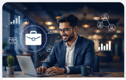 Professionals - Modern Office AI Technology Development